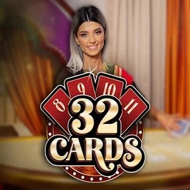 32 Cards slot logo by Ezugi at Slot Heart Casino