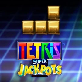 Tetris Super Jackpots logo by WMS at Slot Heart Casino
