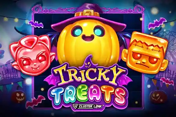 Tricky Treats slot logo by Push Gaming at Slot Heart Casino